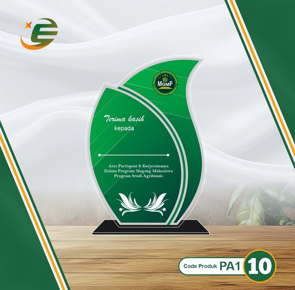 Plakat Akrilik Stiker 2mm PA1(1-10)