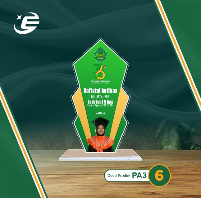 Plakat Akrilik Stiker 3mm PA4(1-6)