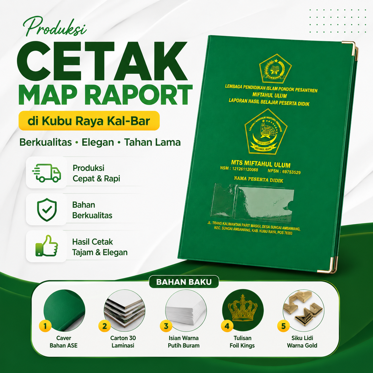 MAP RAPORT/IJAZAH CUSTOM