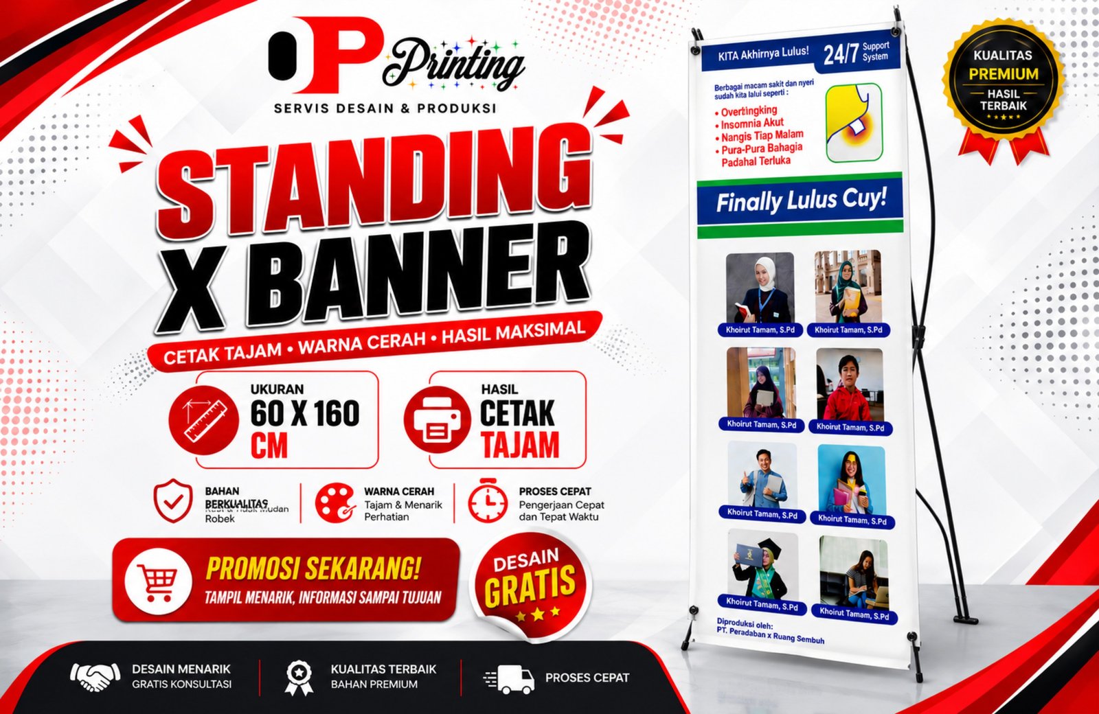 Standing X Banner