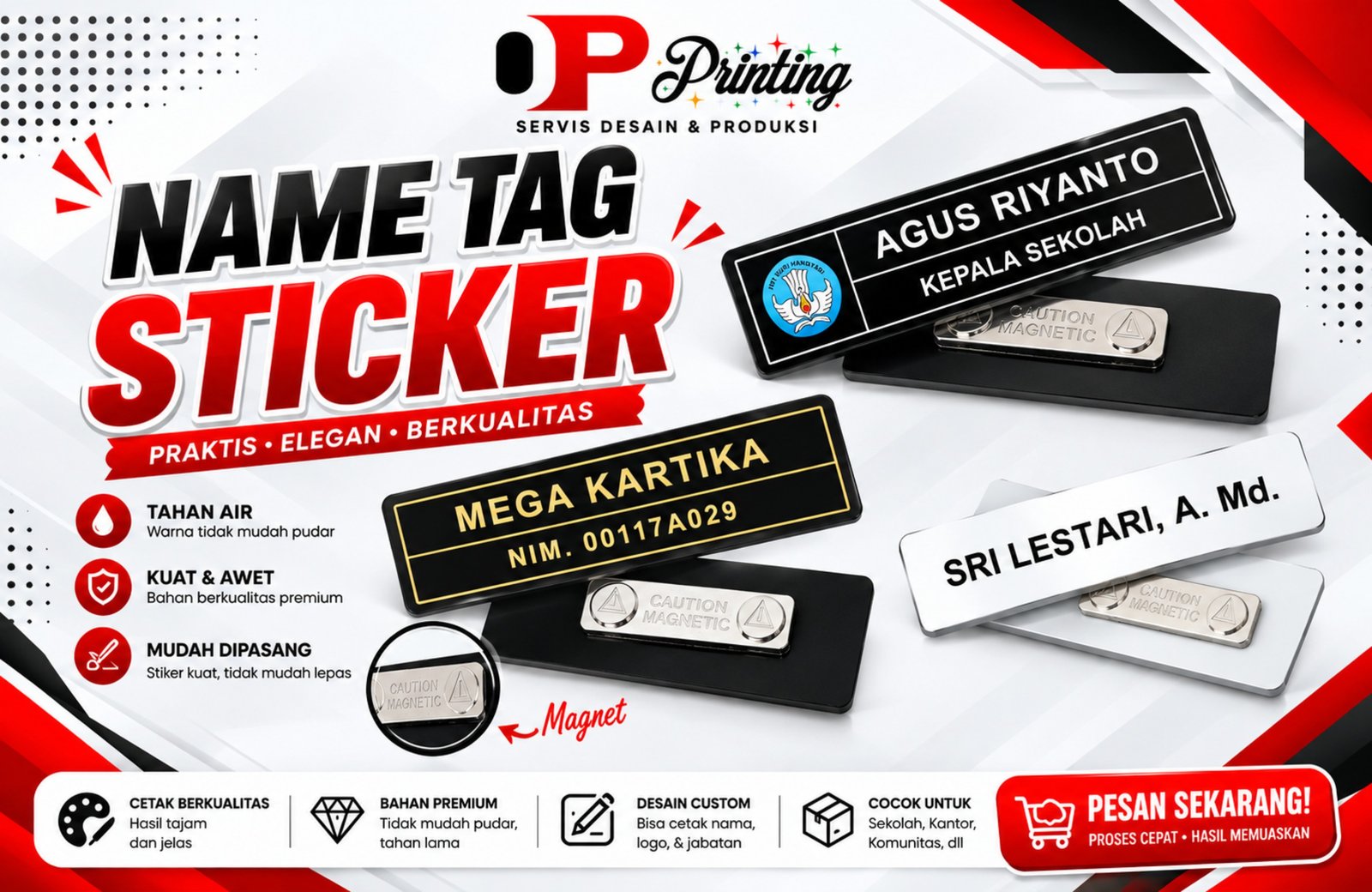 Name Tag Magnet