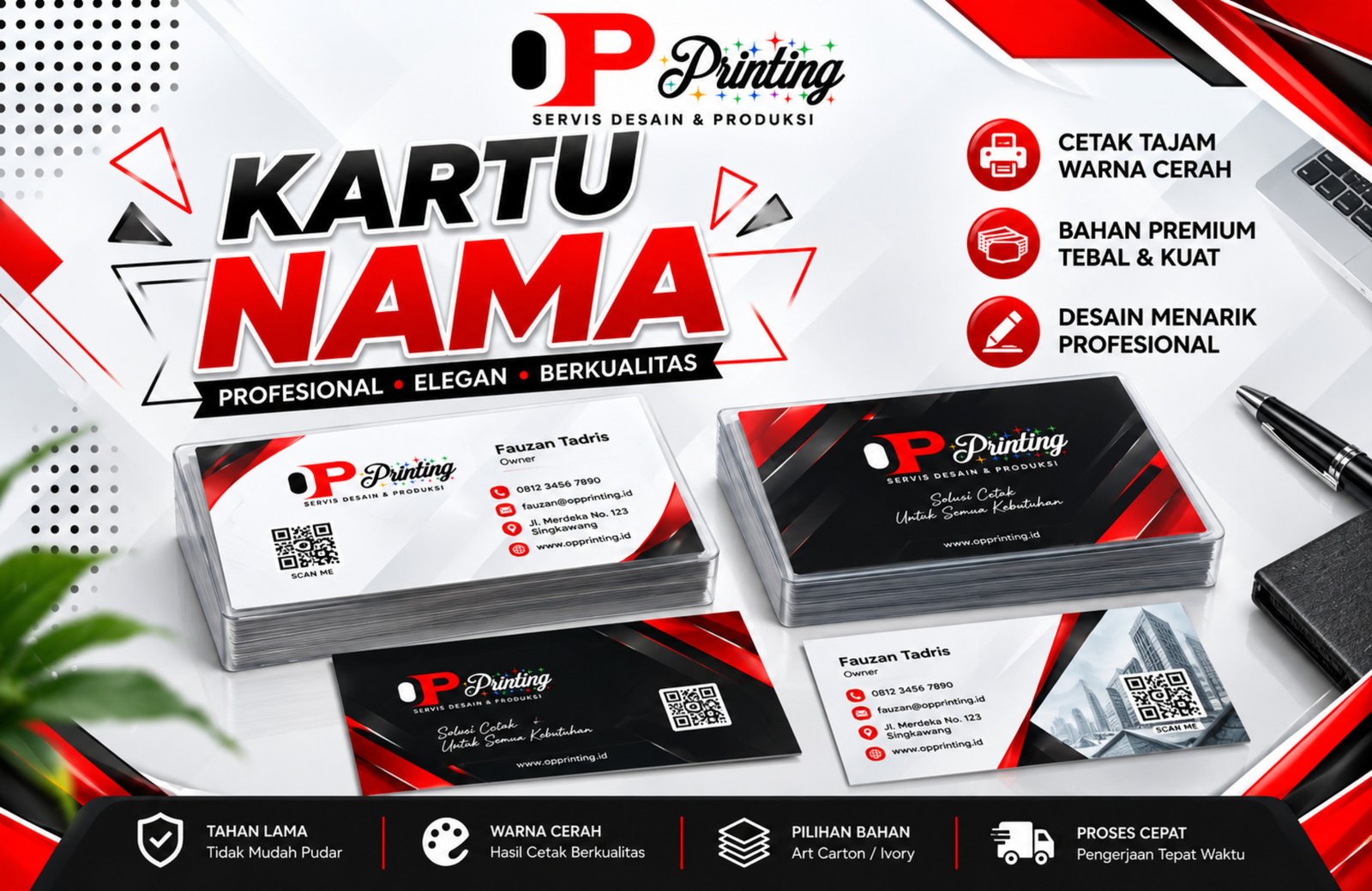 Kartu Nama 2 Sisi