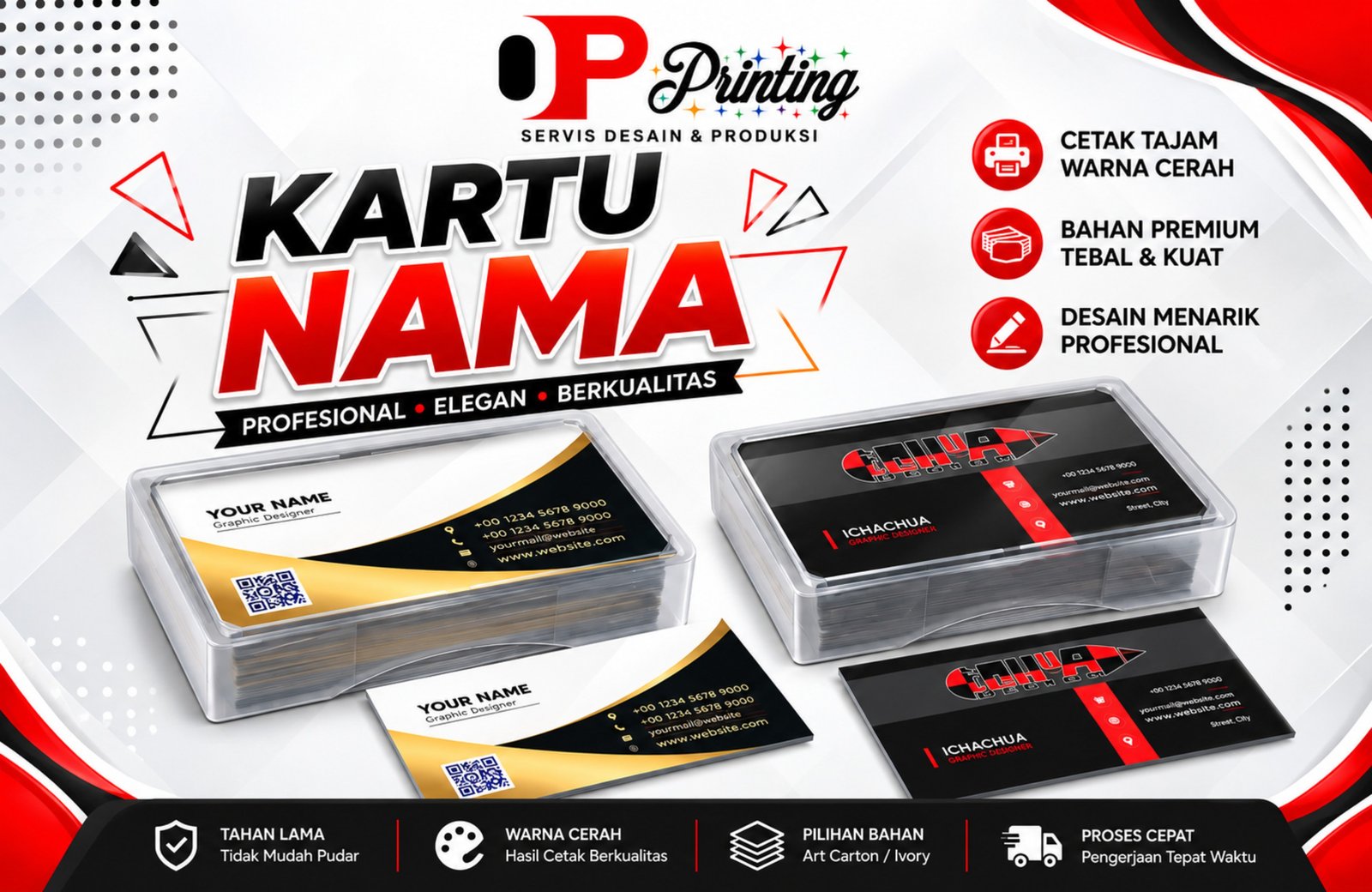 Kartu Nama 1 Sisi